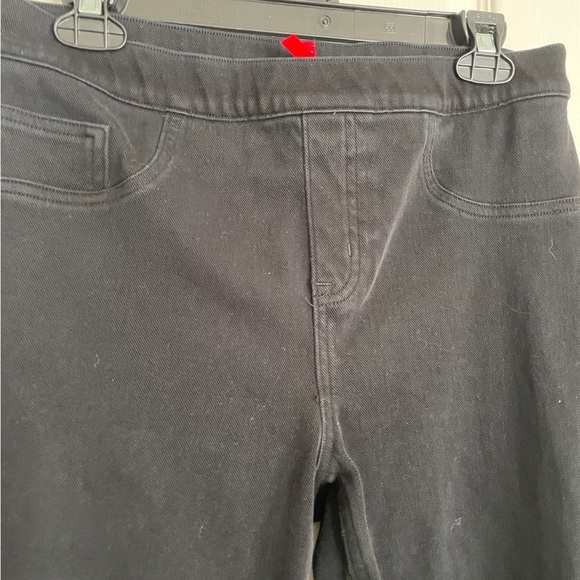 Spanx size large women’s black stretch jeans - Picture 2 of 5